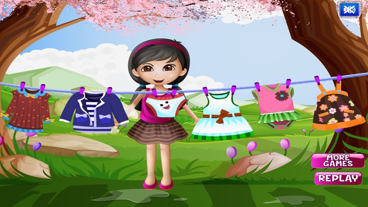 Arya Washing Clothes Kids Game screenshot-4