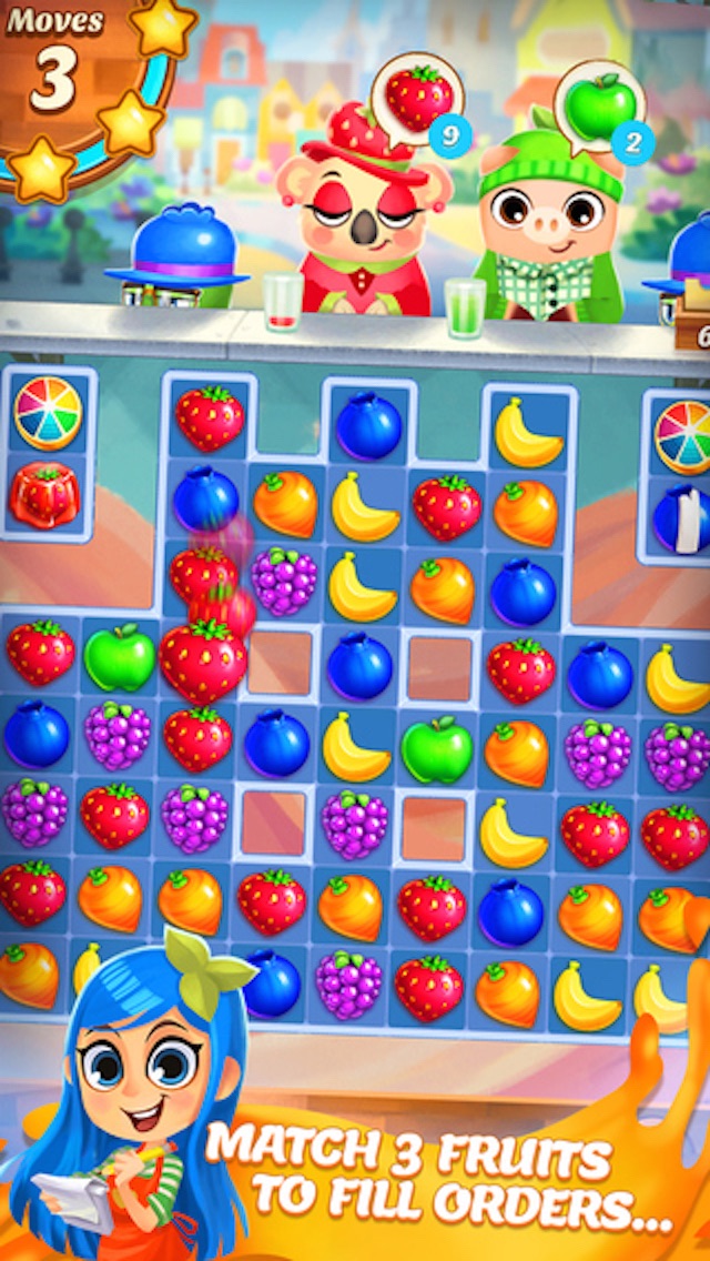 FRUIT CHEF - 3 JUICE MANIA MATCH PUZZLE GAME 1.0 IOS GAME GIẢI TRÍ FRUIT CHEF - 3 JUICE MANIA MATCH PUZZLE GAME 1.0 IOS