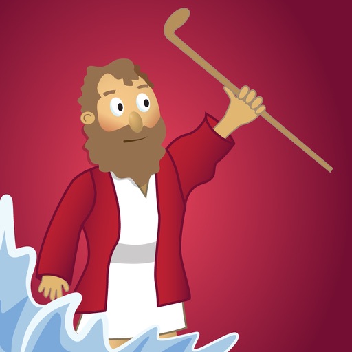 Moses and the Parting of the Red Sea: Bible Heroes - Teach Your Kids with Stories, Songs, Puzzles and Coloring Games! Icon