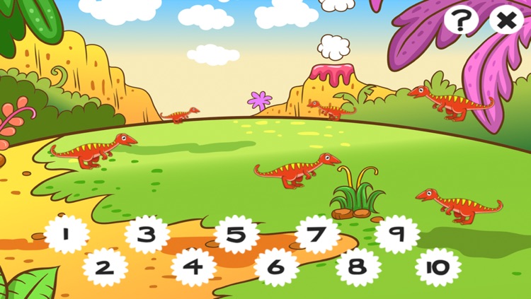 123 Count-ing & Learn-ing Number-s To Ten With Dino-saur. My Kid-s & Baby First Free Education-al Game-s