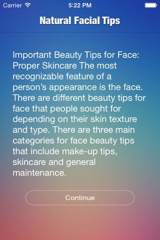 Natural Facial Tips screenshot 2