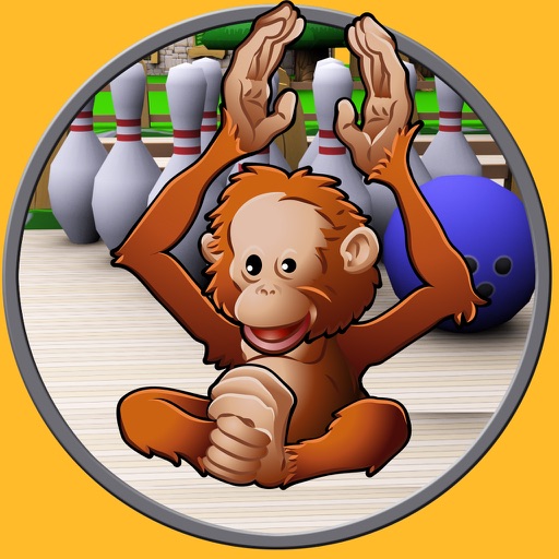 jungle animals and bowling for kids - no ads icon