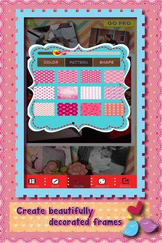 Valentine's Day Frame - Romantic Date Photo Collage Editor FREE screenshot 4