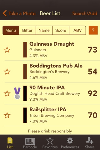 Picky Pint - Beer List Photo into Ratings, Scores and Recommendations screenshot 2