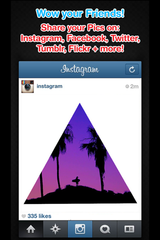 Insta Shapes - Snap pics & frame photos to silhouette symbol & alter for posts on IG, Fbook, flicker, tagged & tumblr screenshot 3