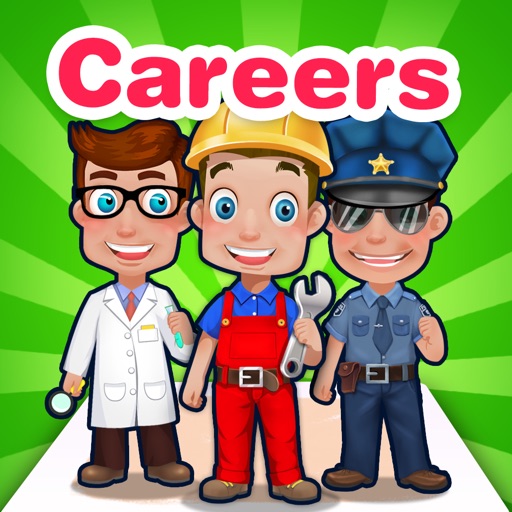KidsBook: Different Careers - Interactive HD Flash Card Game Design for Kids iOS App