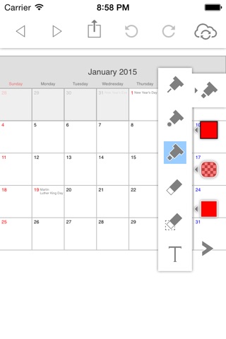 PolyCalendar 2015 pro - Schedule and Handwriting - screenshot 4