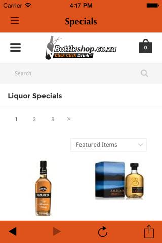Bottleshop.co.za screenshot 2
