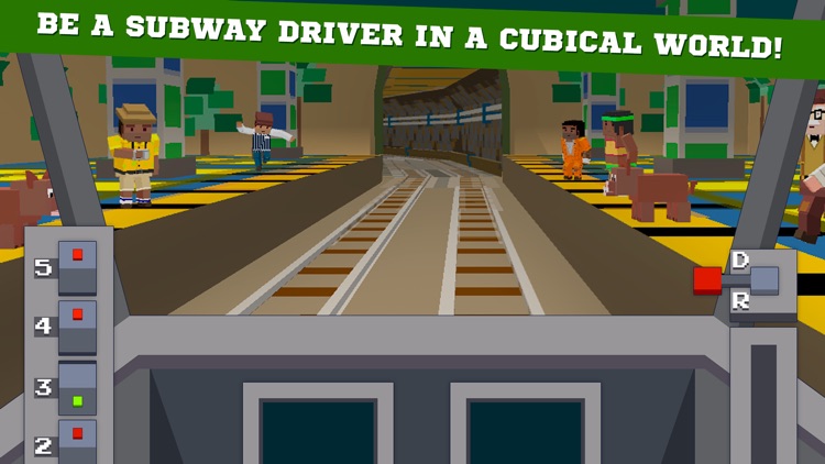 Pixel Subway Train Simulator 3D