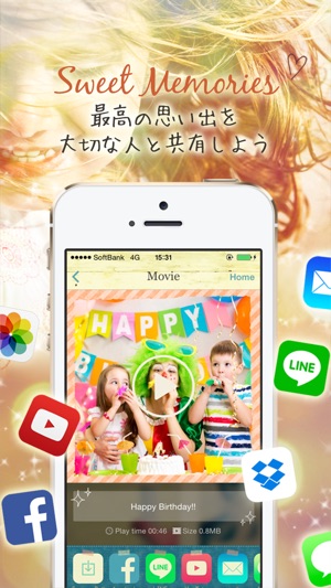 Sweet Movies Pro かわいいムービーの動画編集ならおまかせ をapp Storeで