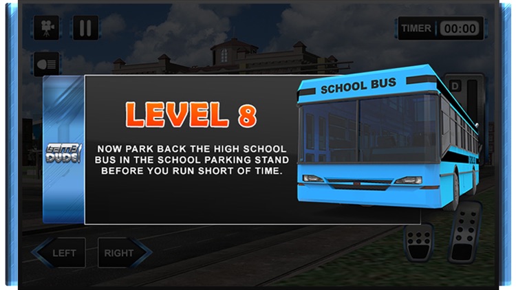 3D High School Bus Simulator - Bus driver and crazy driving simulation & parking adventure game screenshot-3