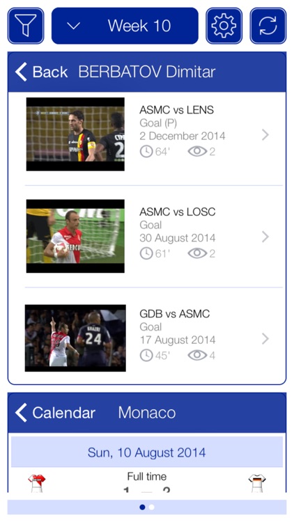 French Football League 1 2014-2015 - Mobile Match Centre