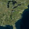 flyguide for crew is a unique app that displays what you are flying over with detailed satellite imagery