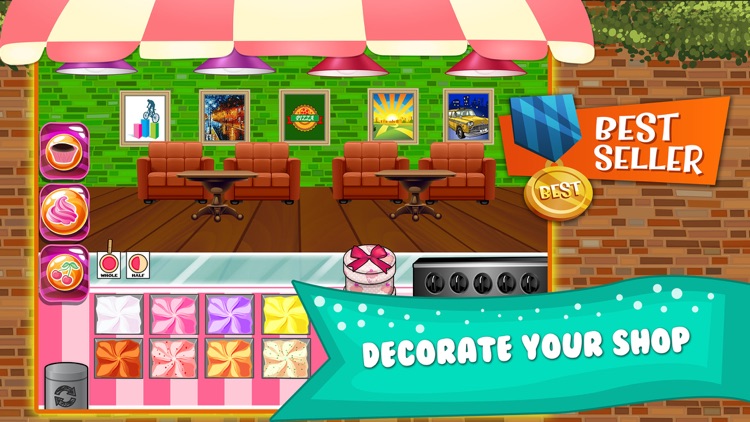 Cupcake Dessert Pastry Bakery Maker Dash - candy food cooking game!