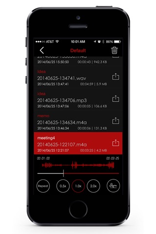 HD Voice Recorder Pro for mp3/wav/m4a Audio Recording screenshot 3