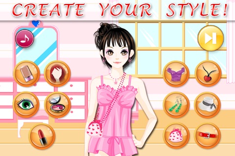 Little Girl Make Up - Game about dressing and fashion for girls and kids screenshot 3