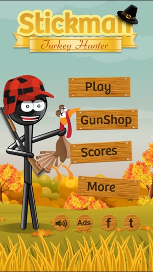 Stickman Turkey Hunter - a Thanksgiving 