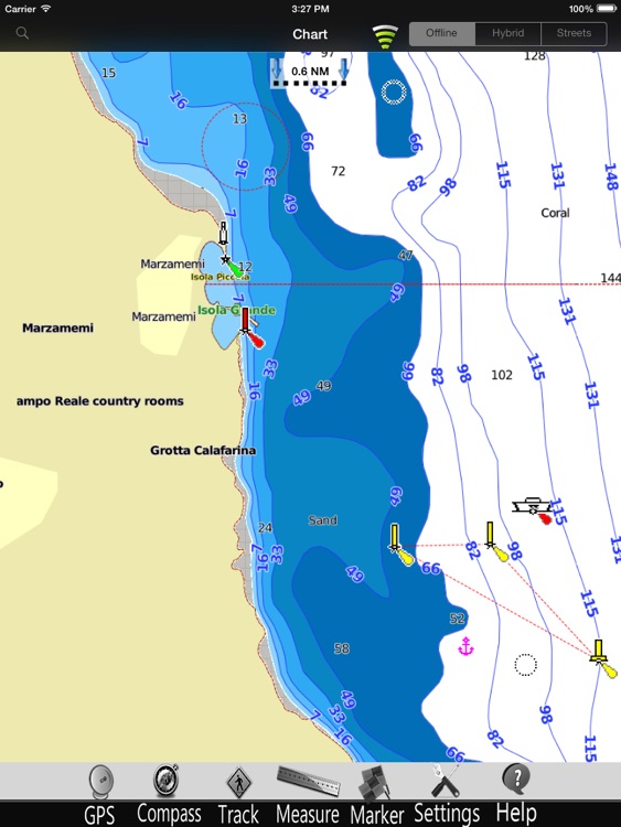 Sicily Is. Nautical Charts Pro