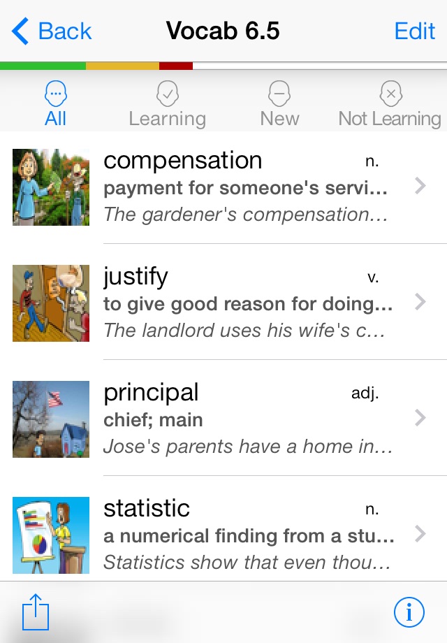 Knowji Vocab 6 Audio Visual Vocabulary Flashcards with Spaced Repetition screenshot 4