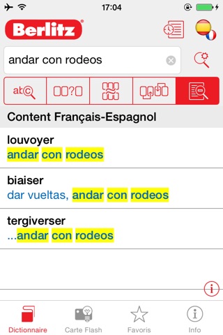 Spanish <-> French Berlitz Mini Talking Dictionary screenshot 3