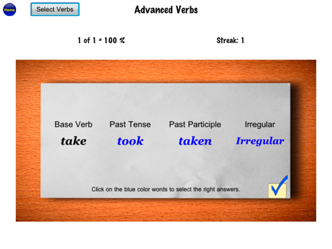 English Irregular Verbs Vocabulary Grammar Free - náhled