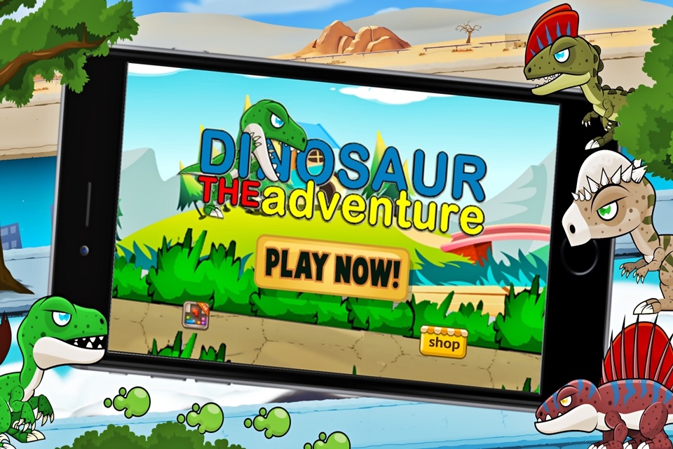 Dinosaur The Adventure : Classic fighting And Shooting Run Games screenshot 3