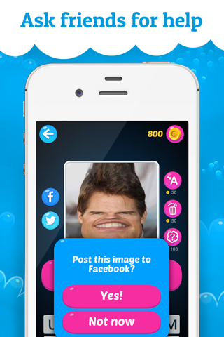 Mashup Quiz Celebs - free game where you guess the celeb from the ugly mashed up star pics. POP Apps 2014 screenshot 4