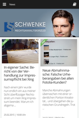Rechtsanwaltskanzlei Schwenke screenshot 2