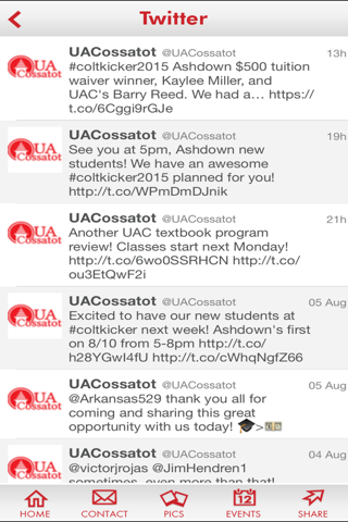 UA Cossatot screenshot 4