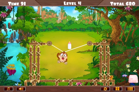 Cute Baby Monkey Can't Swing PAID - Crazy Animal Jungle Adventure screenshot 2