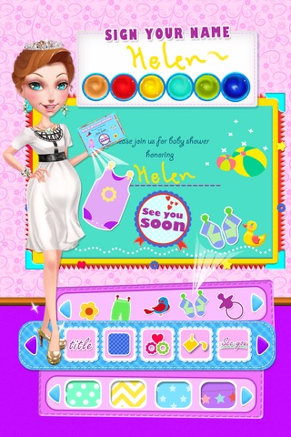 My Baby Shower - Mommy's Pregnant Health Care & Party Makeover Game screenshot 2
