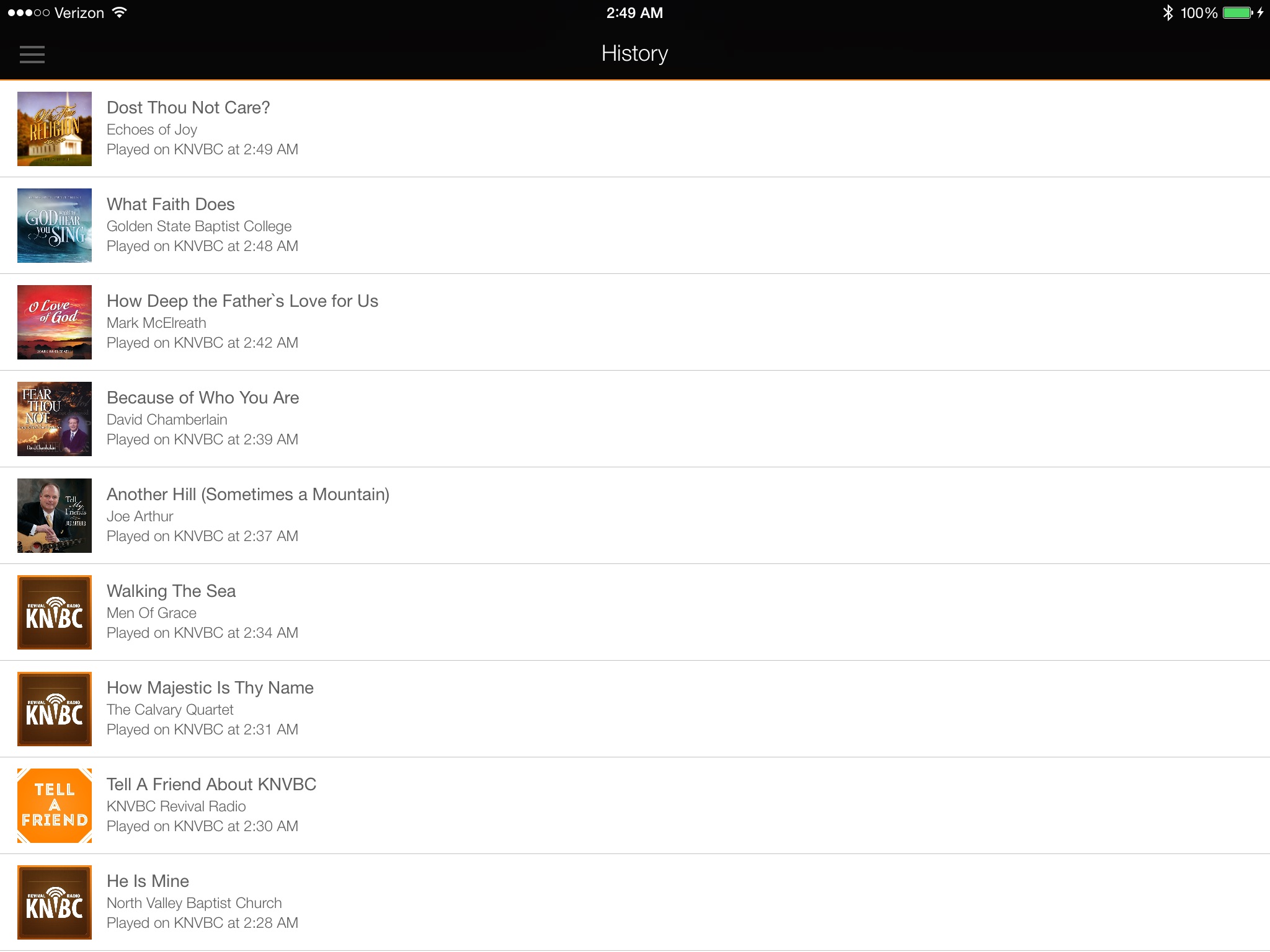KNVBC Radio for iPad screenshot 4