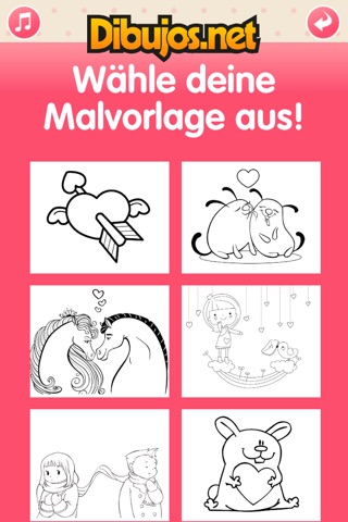 Love Coloring Pages - Saint Valentines Day screenshot 2