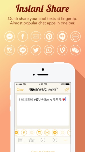 Fantastic Fonts FREE - Chat to Friends with Cool Text(圖3)-速報App