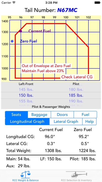 R22 Weight & Balance