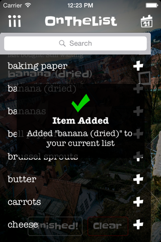 OnTheList - A Grocery and Shopping List Helper screenshot 2