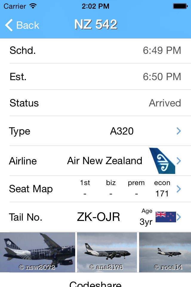 New Zealand Airport - iPlane Flight Information screenshot 2