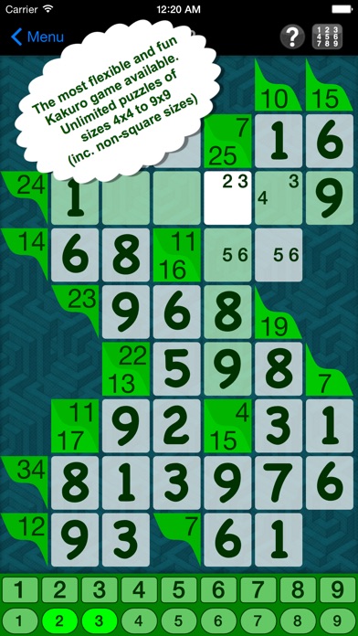 【图】Art of Kakuro – A Number Puzzle Game More Fun Than Sudoku(截图1) 【图】Art of Kakuro – A Number Puzzle Game More Fun Than Sudoku(截图1)