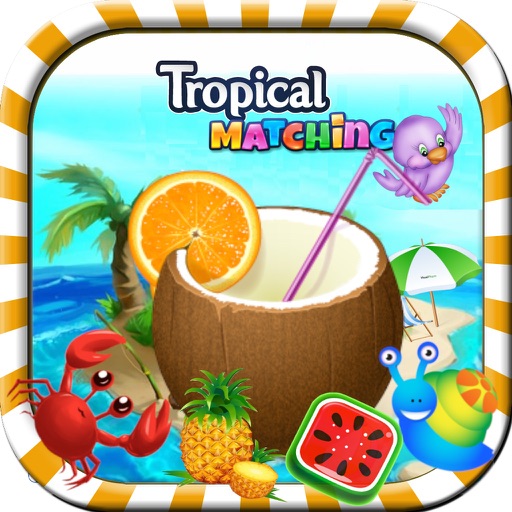 Tropical Matching Blitz Mania – Have Fun in the Sun with this Free Match 3 Candies Top Game for Kids and Adults