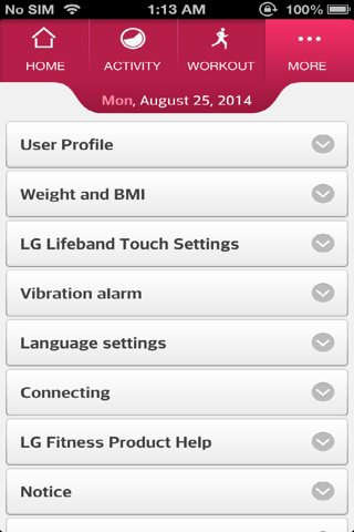 LG Fitness screenshot 4