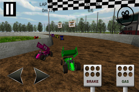 Sprint Car Dirt Track Game Free screenshot 3