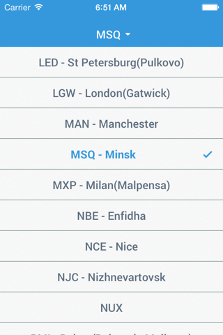 Belavia Timetable screenshot 3