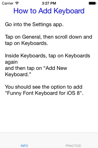 Funny Font Keyboard for iOS 8 screenshot 2