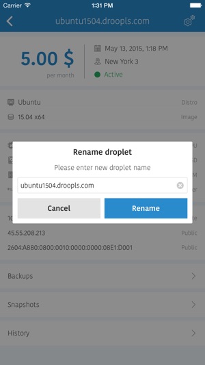 Droopls - full-featured control panel for DigitalOcean(圖4)-速報App