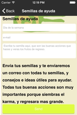 Semillas de ayuda screenshot 3