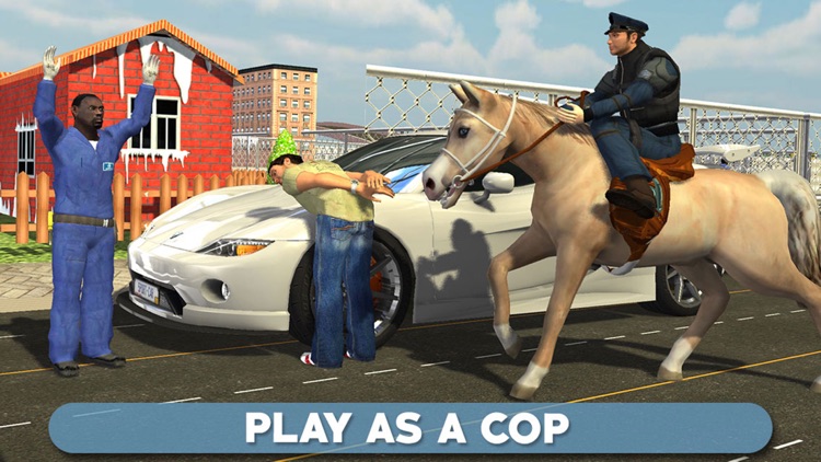 Police Horse Chase 3D - Sheriff Arrest the Thief & Robbers to Control the Town Crime Rate screenshot-4