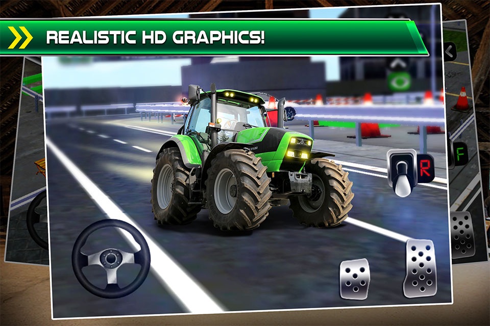 Farming Truck Parking Simulator - 3D Real Farm Car Driving & Park Racing Sim Games screenshot 4