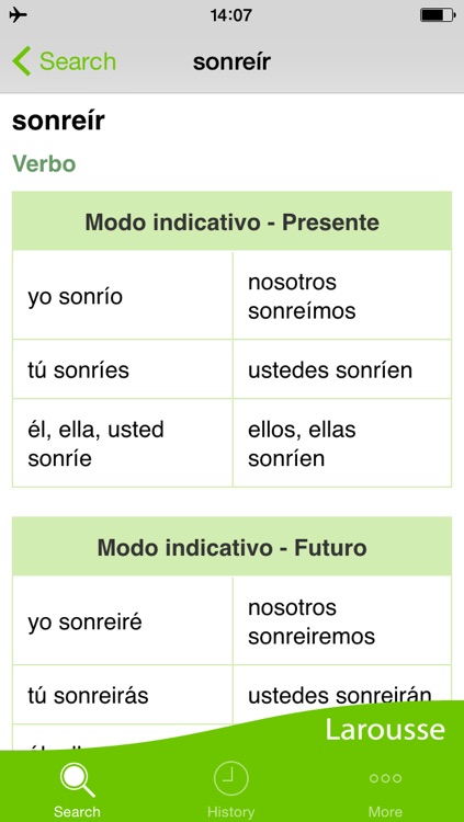 Larousse Spanish Verb Conjugation Dictionary
