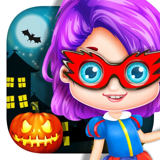 Girls Costume Party - Halloween Ball Icon