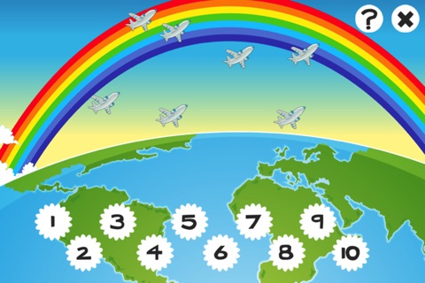 Around the World Counting Game for Children: learn to count 1 - 10 screenshot 2